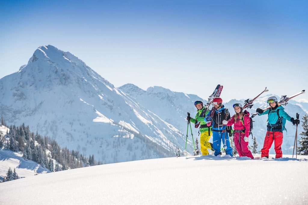 Skigebiet Snow Space Salzburg - Sonnenuntergang - Bergsonne Flachau