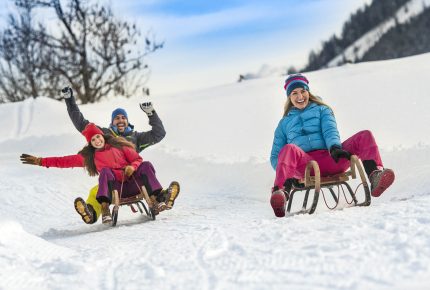 Rodeln in Flachau - Winterurlaub im Salzburger Land - Bergsonne Appartements