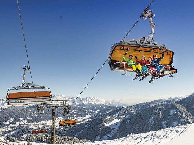Skifahren in Flachau - Winterurlaub in Österreich - Bergsonne Appartements